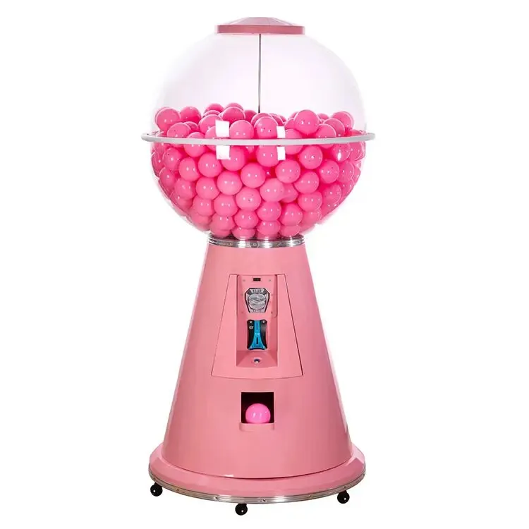 Máquina de bolas gigante rosa para bodas
